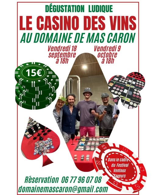 Le Casino des Vins au Domaine de Mas Caron à Caromb