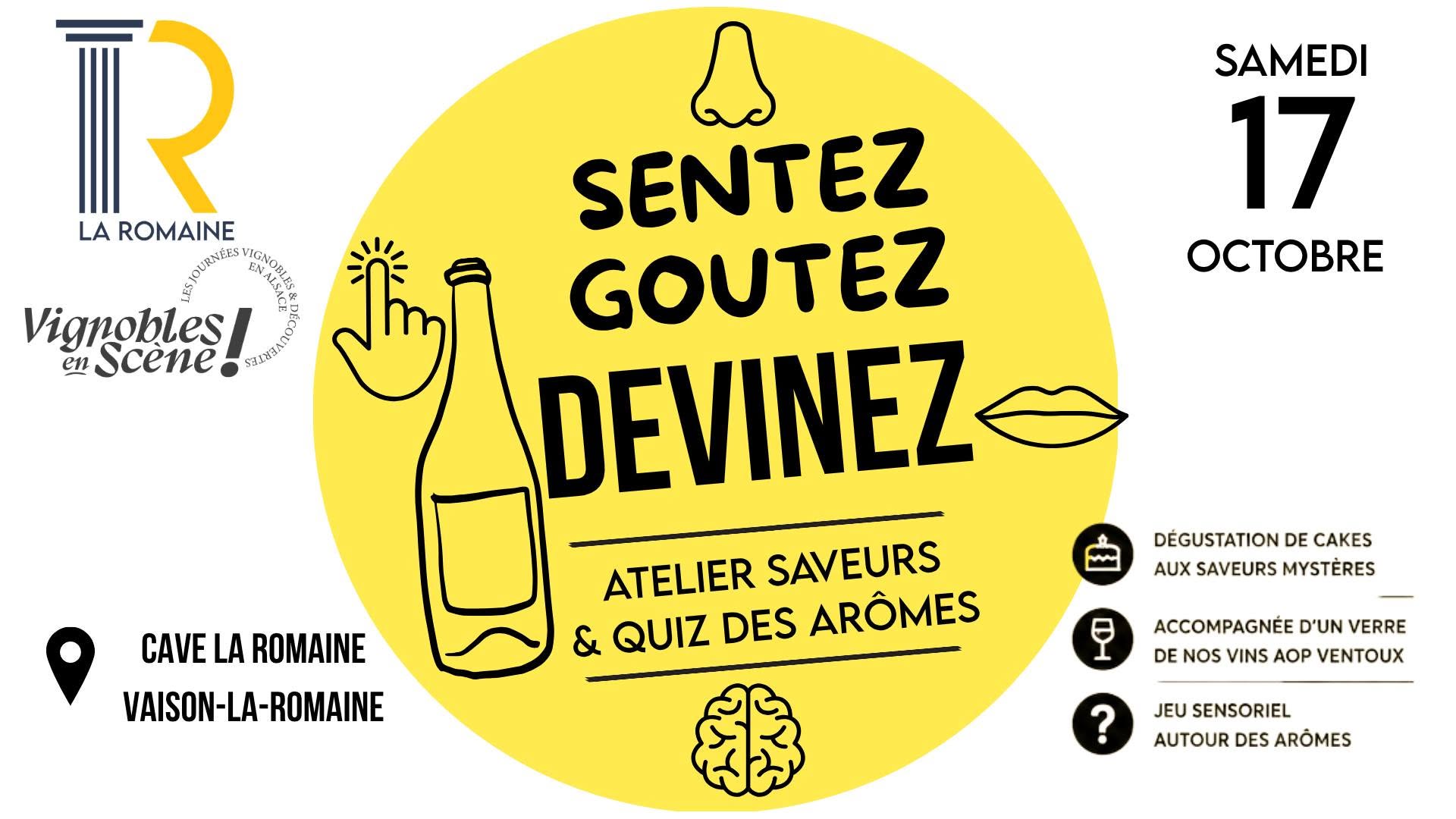 Atelier saveurs à la Cave la Romaine à Vaison la Romaine