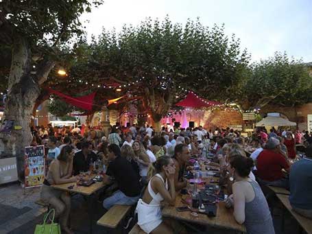 Soirée Rosé cave de Villedieu Buisson place du village à Villedieu
