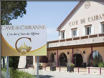 Cave viticole de Cairanne en Vaucluse