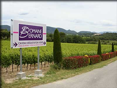 Domaine Bernard à Saint-Romain en Viennois dans le Vaucluse, vins, terroir et vignoble
