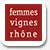icone femme vignes Rhône