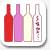 icone vins rouge, rosé, blanc, pétillant
